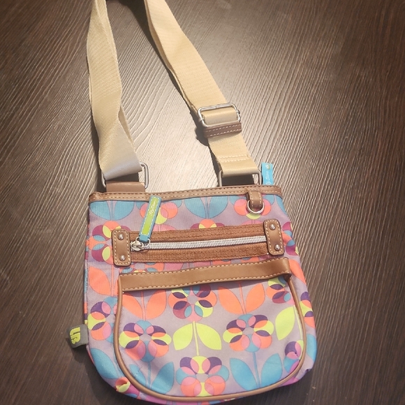 Lily Bloom Handbags - Lily Bloom Colorful Floral Crossbody Bag